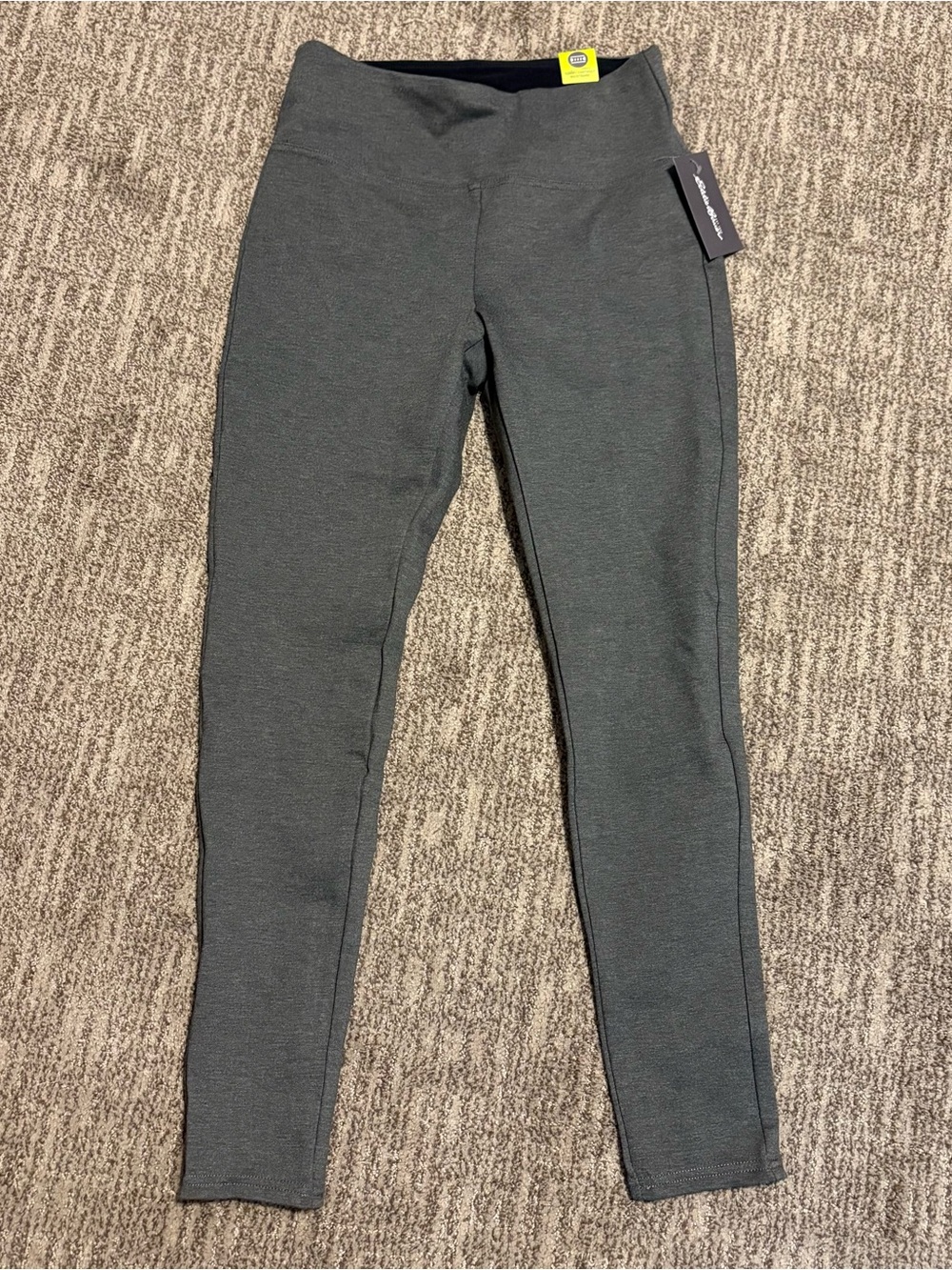 Eddie Bauer Tummy Control Ponte Stretch Leggings charcoal gray women’s Medium - Picture 2 of 6